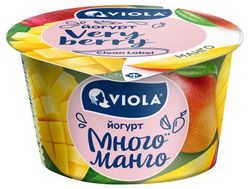 Йогурт густой ложковый Viola Very Berry Много манго c манго 2.6% БЗМЖ, 180 г
