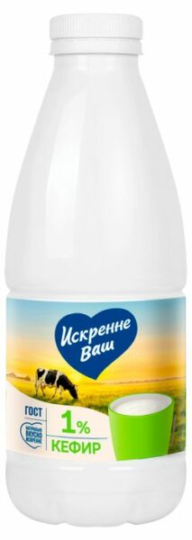Кефир «Искренне Ваш» 1% БЗМЖ, 930 г