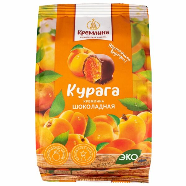 Конфеты Кремлина Курага шоколадная 190г
