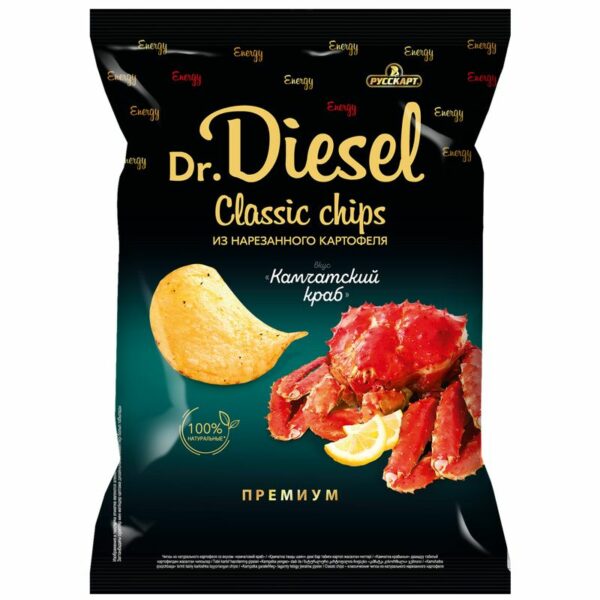 Чипсы Dr. Diesel Камчатский краб картофельные 220г