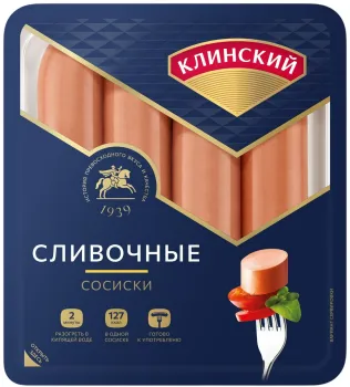 Сосиски Клинский МК Сливочные 410г