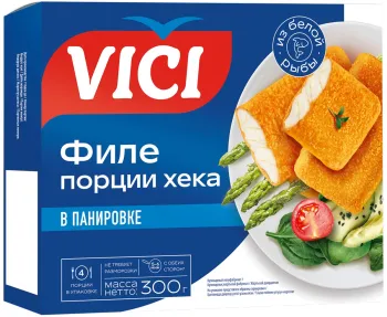 Хек Vici в панировке замороженный 300г