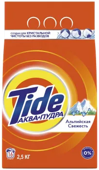Стиральный порошок "Tide" Альпийская свежесть, автомат, 2,5 кг