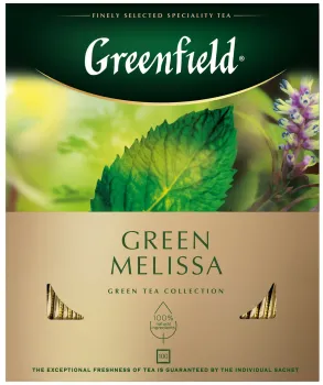 Чай Greenfield Green Melissa в пакетиках 100шт
