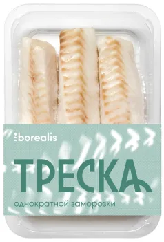 Треска Borealis филе спинка без кожи 400г
