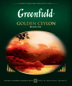 Чай Greenfield Golden Ceylon черный в пакетиках 100шт