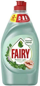 Средство для посуды Fairy Зеленое яблоко/Чайное дерево-Мята в ассортименте 450мл
