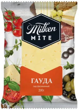 Сыр Milken Mite Гауда 45% 200г