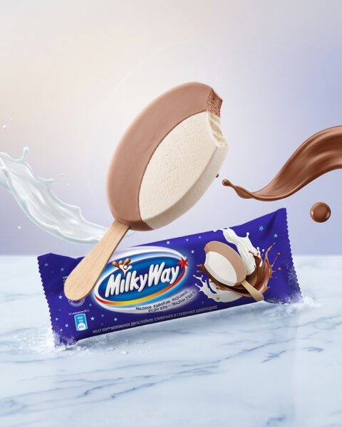 Мороженое эскимо, MilkyWay, 52 г, БЗМЖ