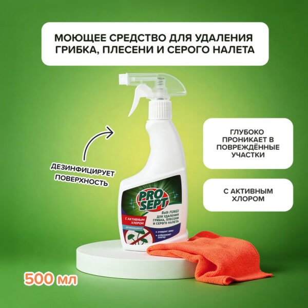 Моющее средство для удаления плесени, PROSEPT, 500 мл