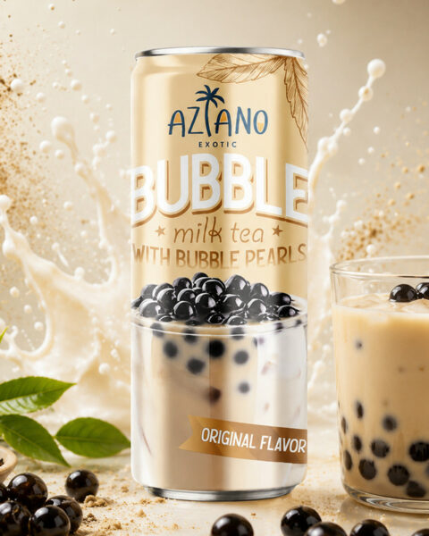 Чай с шариками из тапиоки, Bubble Tea, 250 мл, в ассортименте