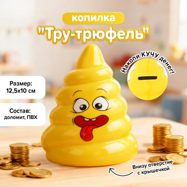 Копилка "Тру-трюфель", Prank Bank, в ассортименте