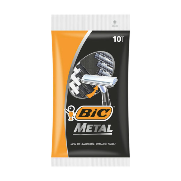 Бритва мужская одноразовая "Metal", BIC, 10 шт.