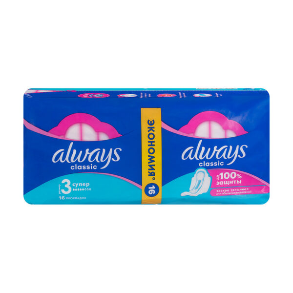 Прокладки "Classic Супер", ALWAYS, 16 шт.