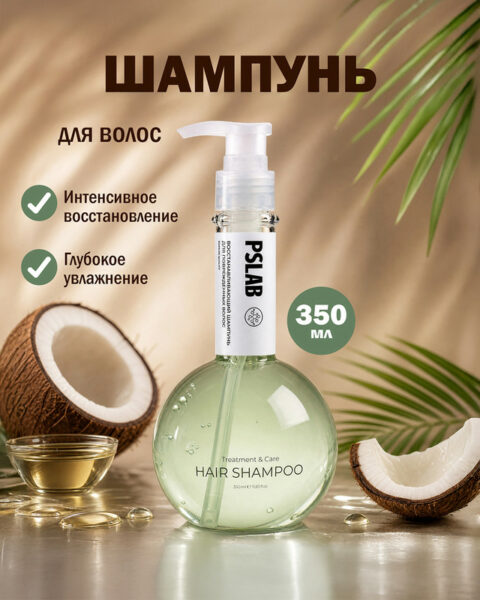 Шампунь для волос, PSLAB, 350 мл, в ассортименте
