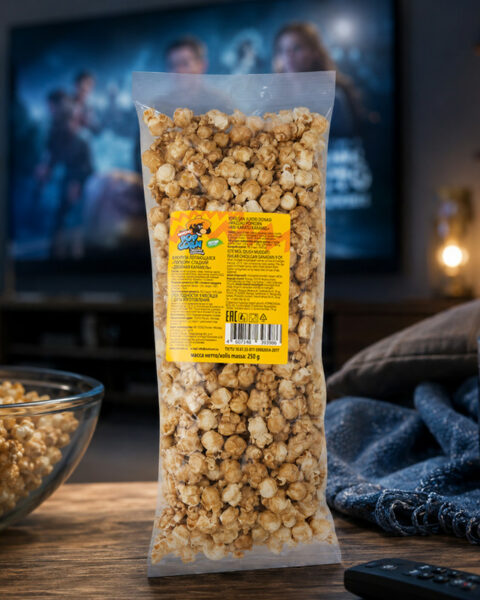 Попкорн сладкий "Двойная карамель", Pop Corn, 250 г