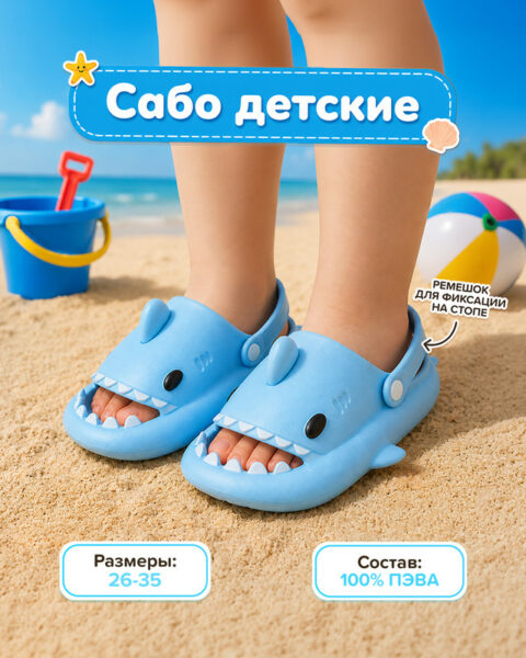 Сабо детские, Kids, в ассортименте