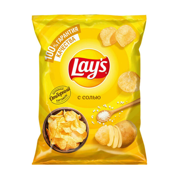 Чипсы, Lay's, с солью, 140 г