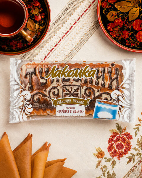 Пряник тульский "Лакомка", 140 г, с начинкой, в ассортименте