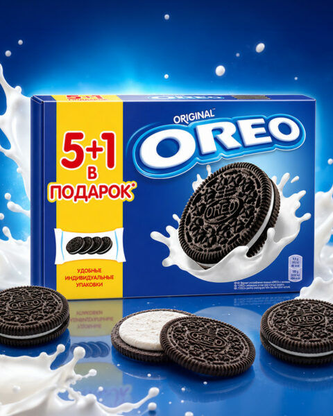 Печенье с какао и начинкой, Oreo, 228 г, в ассортименте