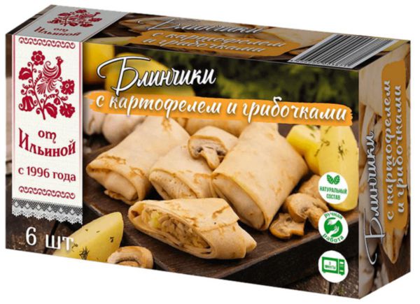Блинчики от Ильиной с картофелем и грибами, 360г