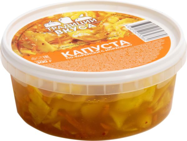 Капуста по-корейски Традиции вкуса с морковью, 300г