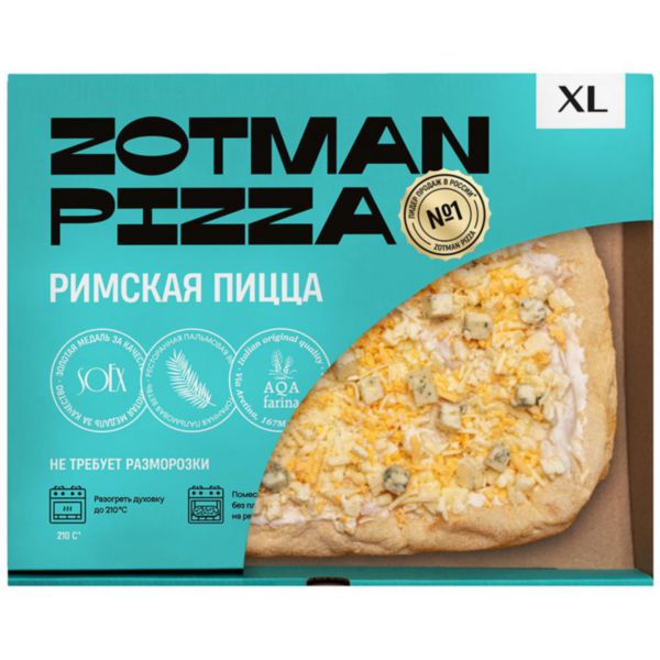 Пицца Zotman pizza Четыре сыра, 395г