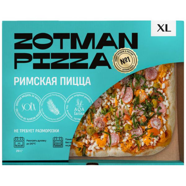 Пицца Zotman pizza Болгарские колбаски с каперсами, 450г