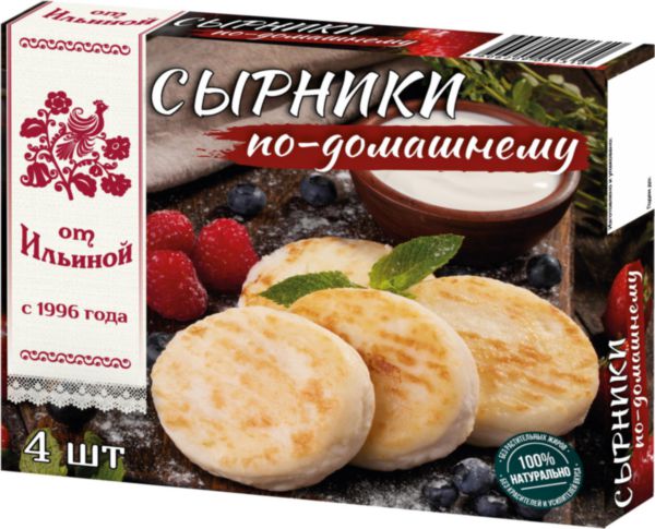 Сырники из натурального творога по-домашнему от Ильиной, 300г