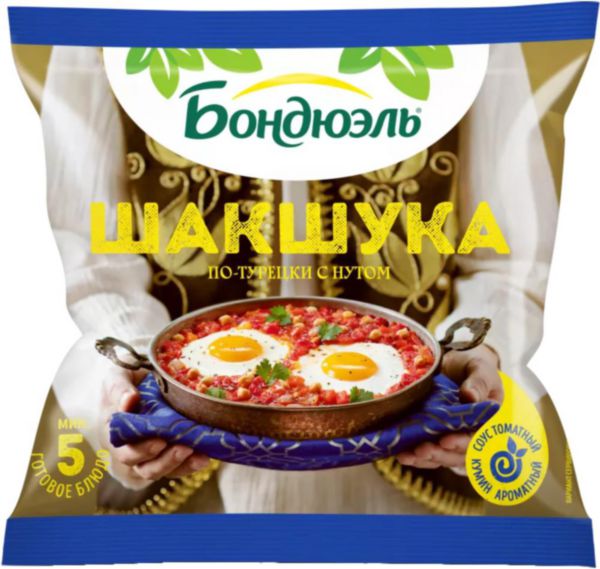 Смесь овощей по-турецки с нутом Шакшука Bonduelle, 200г