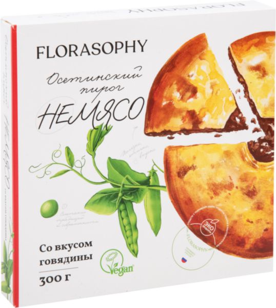 Пирог осетинский Florasophy Немясо со вкусом говядины, 300г