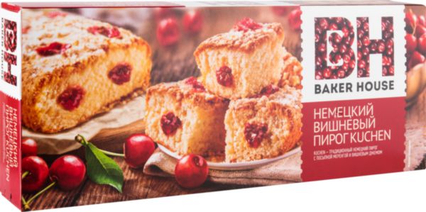 Пирог Baker House Kuchen Немецкий Вишнёвый, 350г