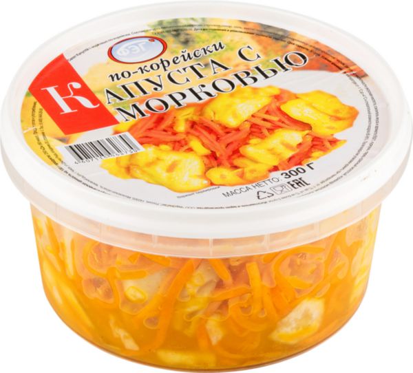 Салат капуста с морковью по-корейски ФЭГ, 300г