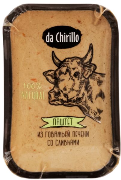 Паштет из говяжьей печени со сливками da Chirillo, 200г