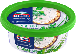 Сыр творожный HOCHLAND с зеленью 60%, без змж