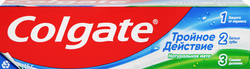 Зубная паста COLGATE Тройное действие Натуральная мята для защиты от кариеса, удаления потемнений с зубов и свежего дыхания