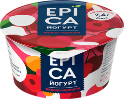 Йогурт EPICA с вишней и черешней 4,8%, без змж