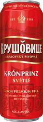 Пиво светлое KRUSOVICE пастеризованное 4,2%