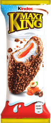 Вафля KINDER Maxi King с молочно-карамельной начинкой в молочном шоколаде с дроблеными лесными орехами