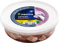Сельдь ЛЕНТА По-бургундски, филе-кусочки в розовом вине