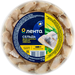 Сельдь ЛЕНТА Матье, филе-кусочки в масле