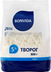 Творог BONVIDA 5%, без змж