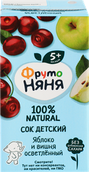 Сок ФРУТОНЯНЯ Яблоко-вишня, с 5 месяцев