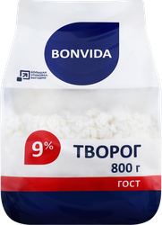 Творог BONVIDA 9%, без змж