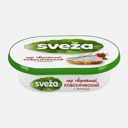 Сыр Sveza творожный с зеленью 60% 150г