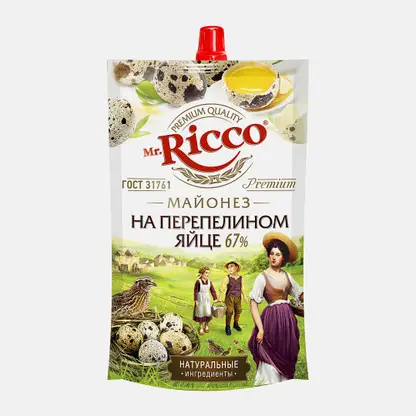 Майонез на перепелином яйце Mr. Ricco 67% 188г