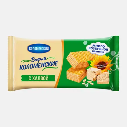 Вафли с халвой Коломенские 200г
