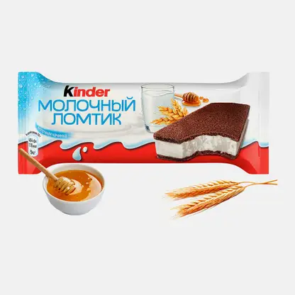 Пирожное бисквитное Молочный ломтик с молочной начинкой Kinder 28г