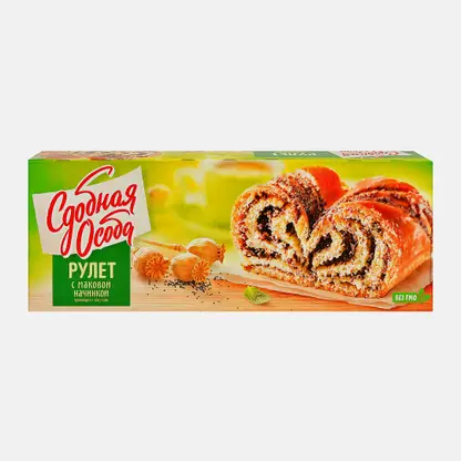 Рулет с маковой начинкой Сдобная особа 400г