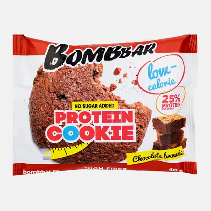 Печенье со вкусом шоколадного брауни неглазированное Bombbar 40г